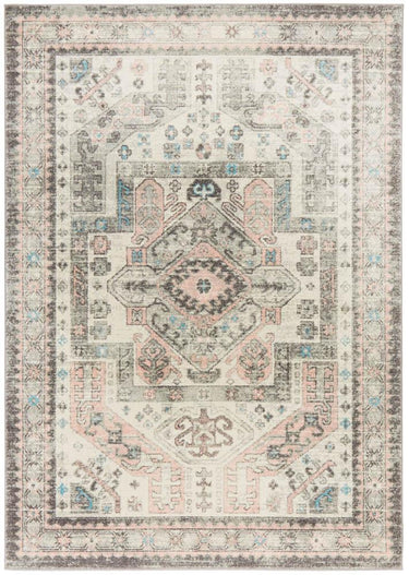 Emery Vintage Grey & Pink Rug